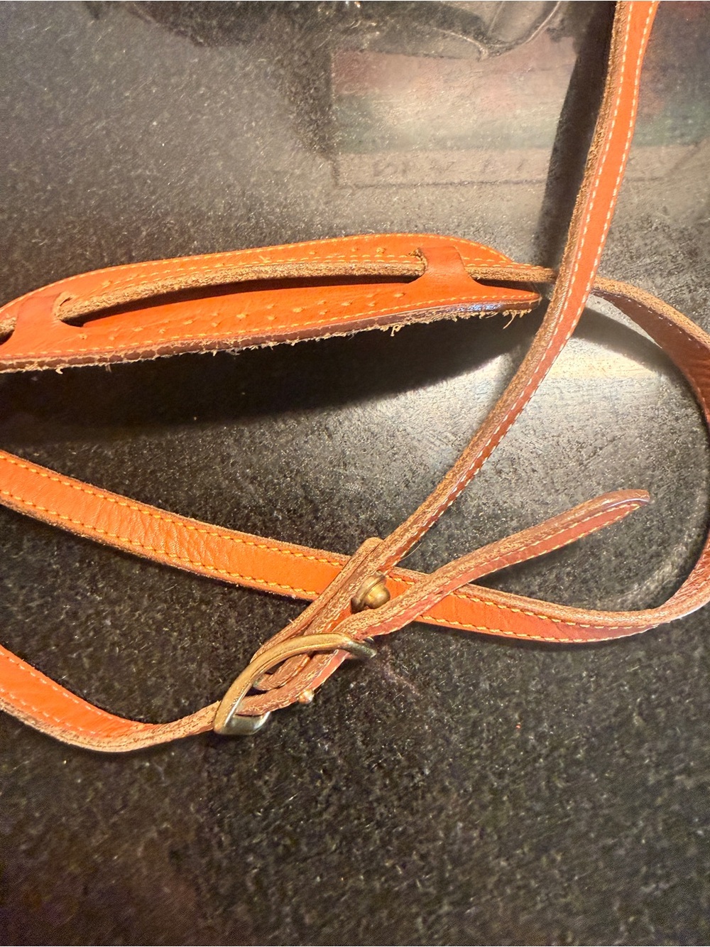 Brown & Tan Leather Crossbody Camera Bag - Picture 14 of 14